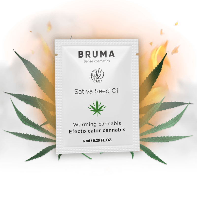 BRUMA - SATIVA SEED OIL SLIDING GEL AQUECEDOR SABOR CANNABIS 6 ML